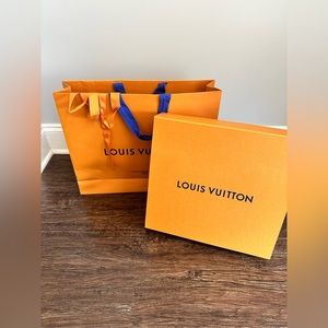 Louis Vuitton large gift bag and box